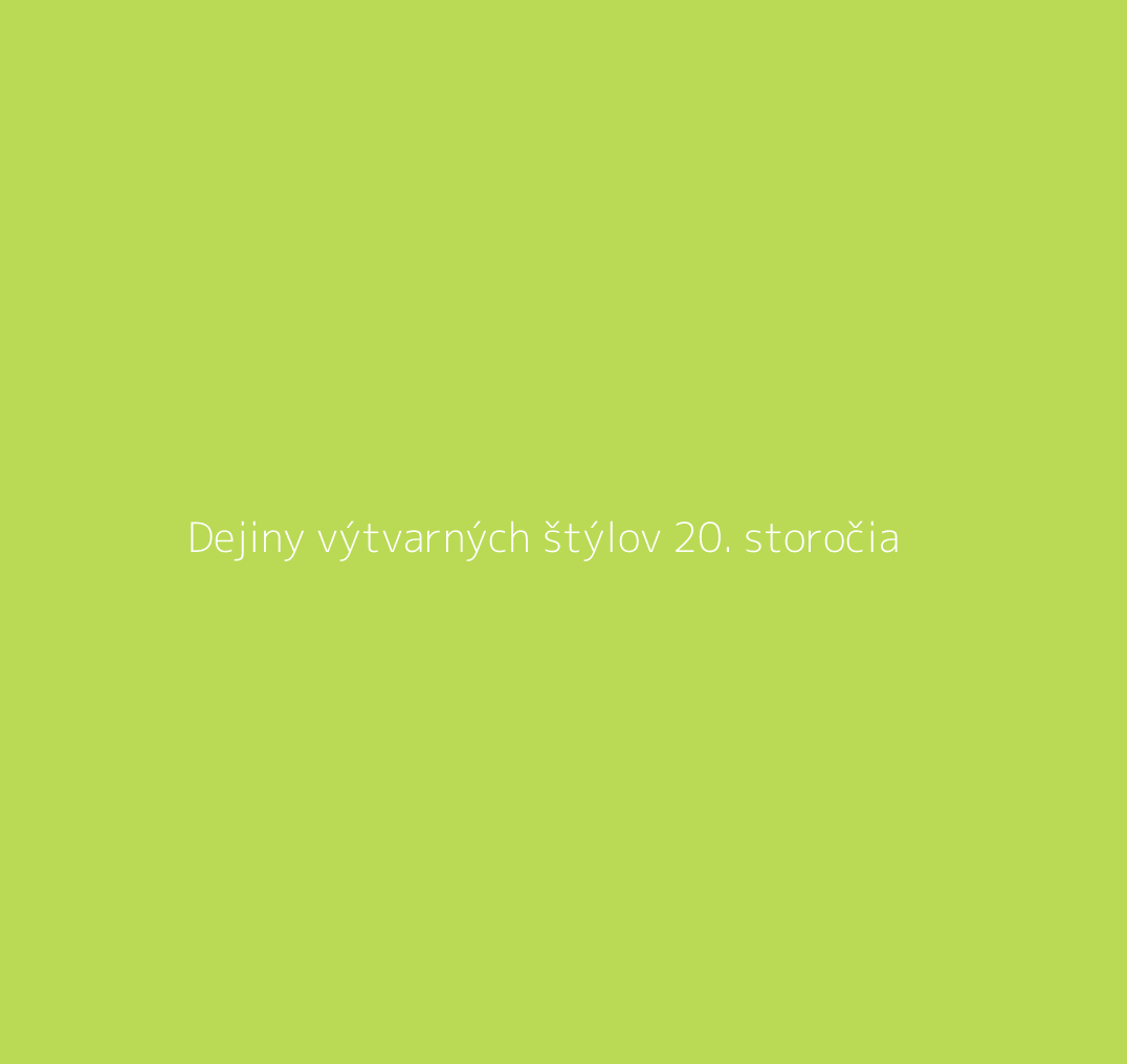 Title.ATT Dejiny výtvarných štýlov 20. storočia